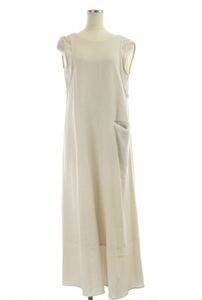 [ super-beauty goods ] piece .. City CITY 21SS georgette maxi One-piece no sleeve 1 eggshell white good-looking series 