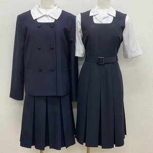 U624/S1149(中古/箱)青森県 青森南高校 女子制服6点 /旧制服/9-60/11/ブレザー/ブラウス/夏冬ジャンパースカート/ローファー/学生服/卒業生の画像1