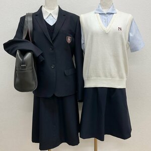 U617/S1136(中古/箱)宮崎県 日南学園中学校・高校 女子制服10点/L