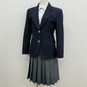 U646/S1160(中古)東京都 世田谷区立 玉川中学校 女子制服3点 /小さめ/155A/M/W63/ブレザー/ブラウス/スカート/冬服/KANKO/学生服/卒業生品/