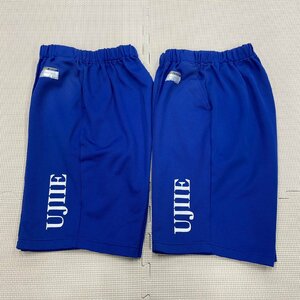 Y538/T896( used ) Tochigi prefecture . house junior high school gym uniform 2 point / designation goods /. name entering /L degree / shorts / school year color blue /SUMMY/ physical training put on / woman raw ./. industry raw goods 