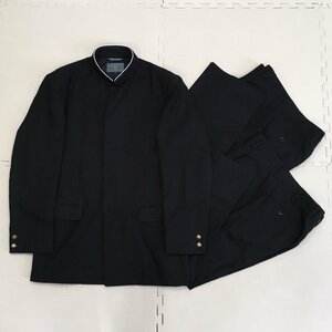 A666/L( used ) Saitama direction man . uniform 3 point /C rank /LL/W85/. Ran / winter summer trousers / black / round color / surge woven /SCHOOLBEN/ school Ben / school uniform 