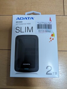 外付けハードドライブ ADATA2TBｗ２