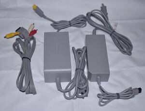 **WiiU AC adaptor (WUP-002),Wii AC adaptor (RVL-002),Wii AV cable (RVL-009) output has confirmed ** postage (520 jpy )②