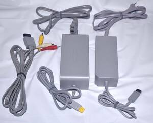 **WiiU AC adaptor (WUP-002),Wii AC adaptor (RVL-002),Wii AV cable (RVL-009) output has confirmed ** postage (520 jpy )③