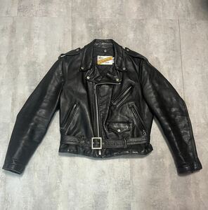 90s Schott ショット ライダース USA製 本革 ジャケット ブラック レザー ダブルライダース vintage ヴィンテージ バイカー　ハーレー乗り