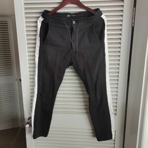 ZARA スウェットパンツ ストレッチ メンズ Mサイズ ブラック 黒