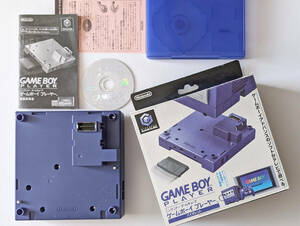 ゲームキューブ ゲームボーイプレーヤー バイオレット 箱スタートアップディスクあり　Gamecube Gameboy Player Purple