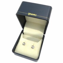 【新品仕上げ済】タサキ(TASAKI) K14WG ダイヤモンド ピアス 0.02ct×2 1.3g 田崎真珠 ホワイトゴールド ダイヤ アクセサリー ジュエリー_画像2