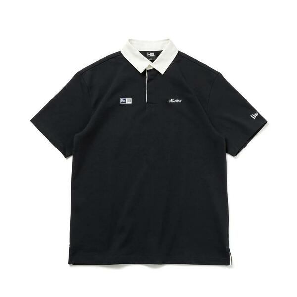 ★新品★ NEWERA GOLF 半袖 ラグビーシャツ ヘビーウェイト ネイビー 　 XLサイズ　ゴルフ