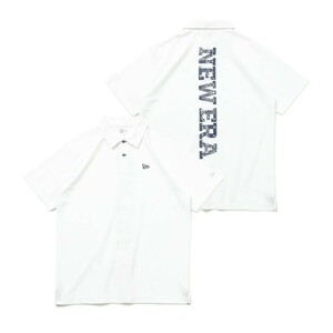 ★新品★ NEWERA GOLF 半袖 鹿の子 ポロシャツ Vertical Bandana Logo　ホワイト Mサイズ　ゴルフ