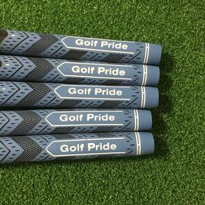 【新品】ゴルフプライド グリップ MCC プラス4 スタンダードサイズ グリップ 8本セット ブルーの画像3
