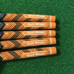 【新品】ゴルフプライド グリップ MCC プラス4 スタンダードサイズ グリップ 8本セット オレンジの画像3