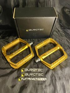 BURGTEC バーグテック MTBフラットペダル PENTHOUSE FLAT MK5 PEDALS カラーBURGTEC BULLION(GOLD)