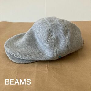 ※訳あり品※ BEAMS ビームス　ハンチング　スウェット　グレー　ワンポイント　水玉