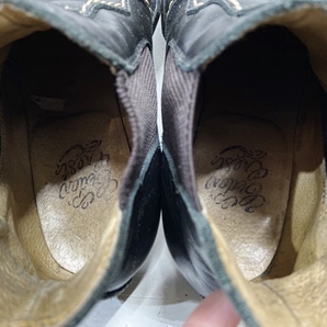 CEDAR CREST セダークレスト サイドゴア レザーショートブーツ ブラック 靴の画像6
