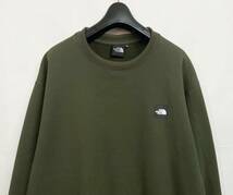 XLサイズ◆THE NORTH FACE｜ノースフェイス Square Logo Crew スクエアロゴ クルーネック スウェット Olive オリーブ_画像3