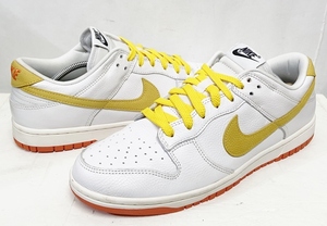 US10/28cm◆NIKE BY YOU ナイキバイユー DUNK LOW ダンク ロー イエロー/ホワイト/オレンジ スニーカー 靴 AH7979-992