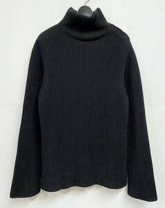 48 size * Italy made DOLCE & GABBANAl Dolce & Gabbana mok neck ribbed knitted Navy/Dark Brown navy burns tea 