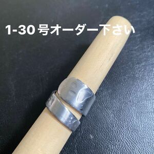ハンドメイドリング　シルバーアクセサリー　スプーンリング　手作り指輪