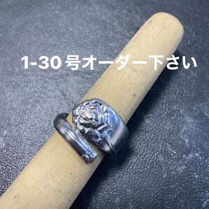 ハンドメイドリング シルバーアクセサリー スプーンリング 手作り指輪 指輪
