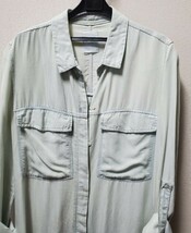 ●ZARA●デニム　長袖　ロング丈シャツ　ワンピース　レディース　Mサイズ　きれいめ_画像2