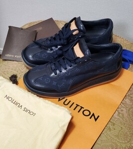 ●LOUIS VUITTON ルイヴィトン●モノグラムキャンバス×レザー　スニーカー シューズ 37 1/2(日本サイズ23,5㎝-24㎝) レディース　美品