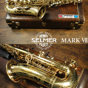 ■HENRI SELMER PARIS MarkVII 1980年フランス製 彫刻有 H.セルマー アルトサックス マーク7 ビンテージ 全体的に美品状態 #フラセルⅦⅥ■の画像1