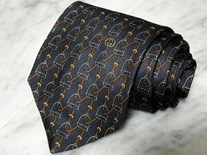 699円～ GUCCI ネクタイ ダークグレー ワンポイントGGロゴ ベルト総柄