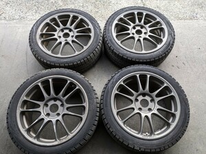 A-TECH エーテック　ファイナルスピード　pcd114,3 5穴　 17インチ　7J ＋53 215/45r17 ピレリ　スタッドレス　21年製造