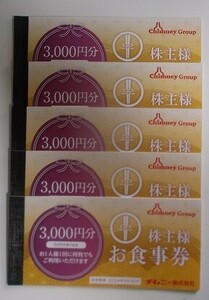 チムニー株主優待券　15,000円分