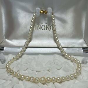 本真珠 ネックレス パール パールネックレス 刻印 K18 真珠 真珠ネックレス 