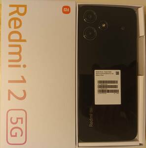 【新品未使用】Xiaomi シャオミ Redmi 12 5G XIG03 ミッドナイトブラック 