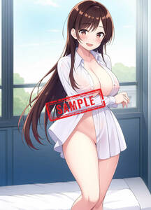 P032 water . thousand crane she,... does high resolution high quality A4 size art cosplay sexy same person ..fechi high resolution illustration poster AI