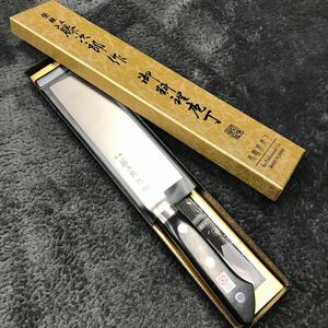 A04107 包丁 薄刃型 藤次郎 DPコバルト合金鋼複合材　菜切 菜切り F-502 ECOウッド　和包丁