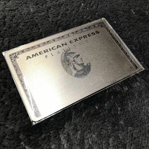 A04211 未使用　アメックス AMERICAN EXPRRESS PLATINUM メタルカード型 ミラー　アメリカンエキスプレス プラチナカード 鏡　非売品