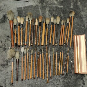 A04242 calligraphy writing brush paper tool set sale 39ps.@ China wool writing brush old writing brush peace writing brush calligraphy . character 