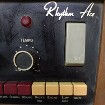 A04268 1円〜 Rhythm Aceリズムエース リズムマシン リズムボックス 日本ハモンド FR-6 ビンテージ アンティーク Roland hamond_画像3