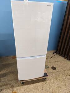 IRIS OHYAMA アイリスオーヤマ 2ドア冷凍冷蔵庫 154L 2020年製 IRSN-15A-WE 3列ドアポケット ガラス棚 ホワイト UOS DY A-145