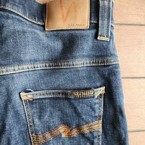 ヌーディー ジーンズ シンフィン W32L32 ユーズド加工 nudie jeans thin finn デニム パンツの画像3