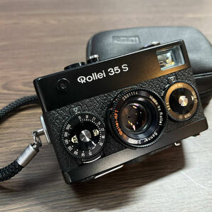 【完動品】Rollei 35S 黒 Sonnar 40mm f2.8 HFTコーティング搭載 露出計メーター・各動作良好の画像1