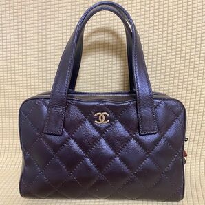 ★希少品★シャネル(CHANEL)ワイルドステッチ　ハンドバッグ　キャビアスキン