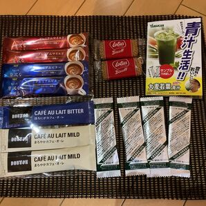 スティックコーヒー　ビスコフ　大麦若葉　カフェセット