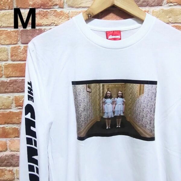 【新品】ホラー映画 シャイニング ロンT Tシャツ M 白 双子 女の子