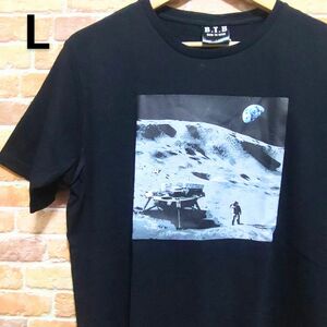 【新品】NASA ナサ Tシャツ 半袖 L ブラック 月 地球 アメリカ