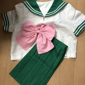 コスプレ セーラー服 グリーン 特大 大きいサイズ 4L (3XL)の画像1