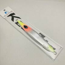 K-FLAT KEI Jig（ケイジグ）180g　チャートオレンジ　メタルジグ　サクラマスカラー 　ケーフラット　ケイヒラミツ_画像1