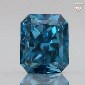 0.05 ct FANCY DEEP GREEN BLUE RADIANT GIA 天然 ダイヤモンド ルース 商品 動画 DIAMOND EXCHANGE FEDERATION