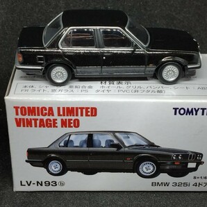 【トミカ リミテッド ヴィンテージ ネオ LV-N 93b】 BMW 325i 4ドア 黒（ブラック） 美品 人気モデル 希少の画像4