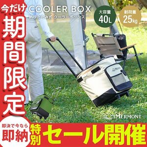 【数量限定セール】クーラーボックス 保冷バッグ 小型 大容量 40L おしゃれ ソフト 折りたたみ キャリーケース キャスター クーラーバッグ